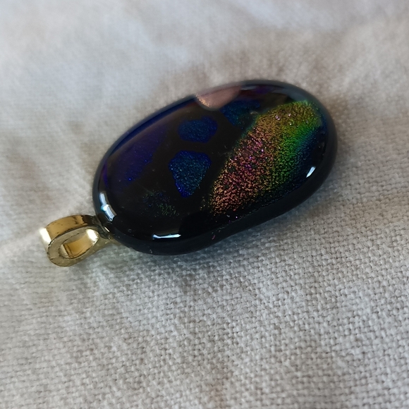 Multicolor Glass Pendant - Picture 2 of 4